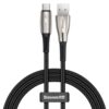 Baseus Water Drop-shaped Lamp SuperCharge Cable For Type-C 66W 1m Black